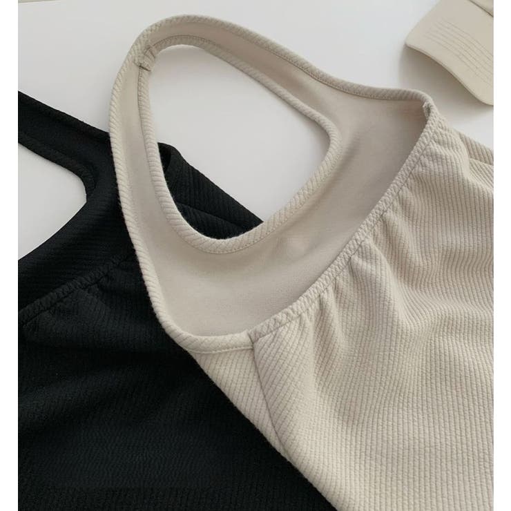 ホルターネックワンピース＆Vプルオーバーセットアップ/裾スリット | LETee | 詳細画像21 