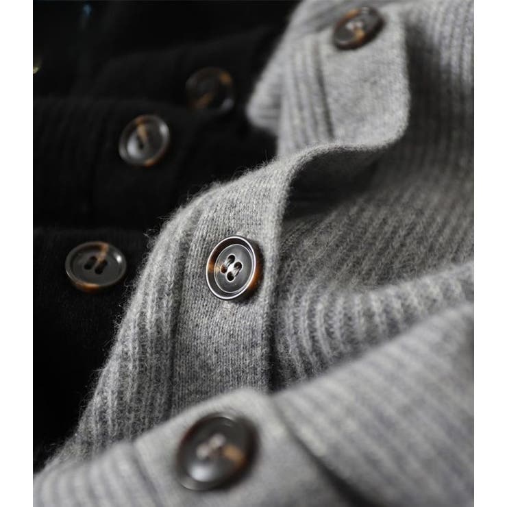 ペプラムカーディガン/Vネックカーデ/ニット/スソフリル | LETee | 詳細画像9 