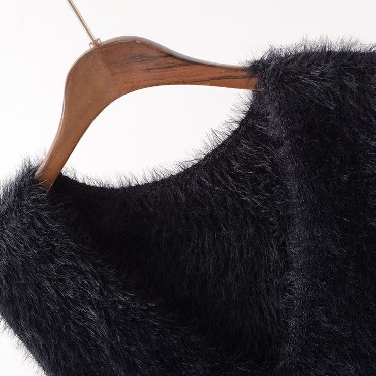 フェザーニットVネックベスト/レイヤードコーデ | LETee | 詳細画像9 