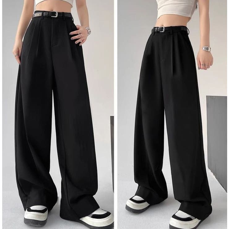 ツータックワイドレッグパンツ/ターンアップボトムス | LETee | 詳細画像19 