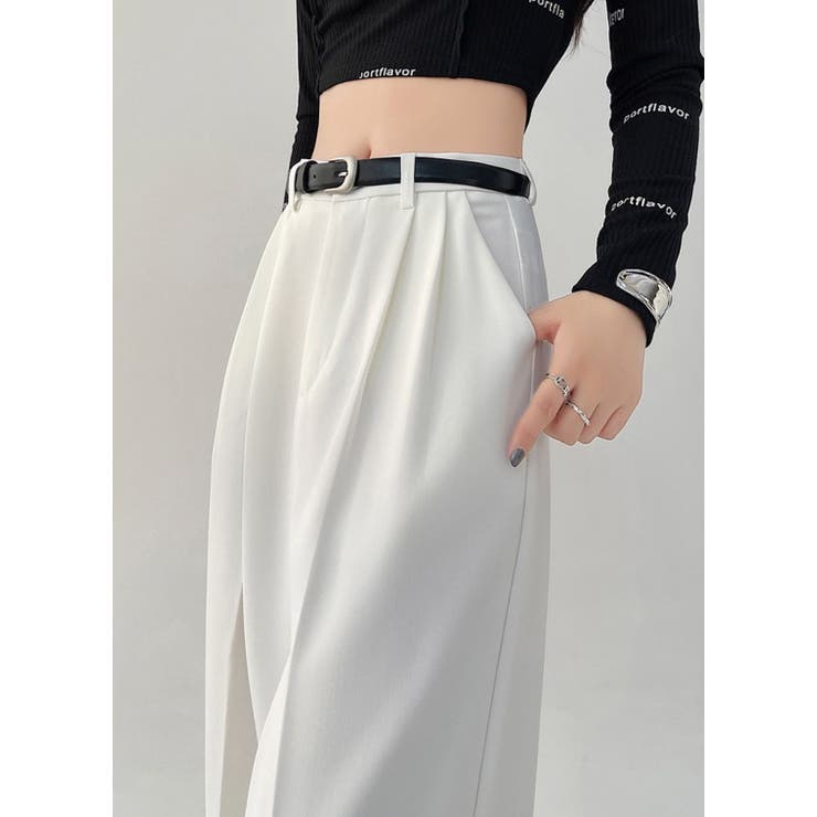 ツータックワイドレッグパンツ/ターンアップボトムス | LETee | 詳細画像25 