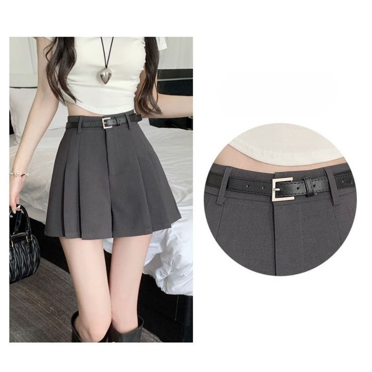 プリーツショートパンツ/ミニスカート風 | LETee | 詳細画像11 