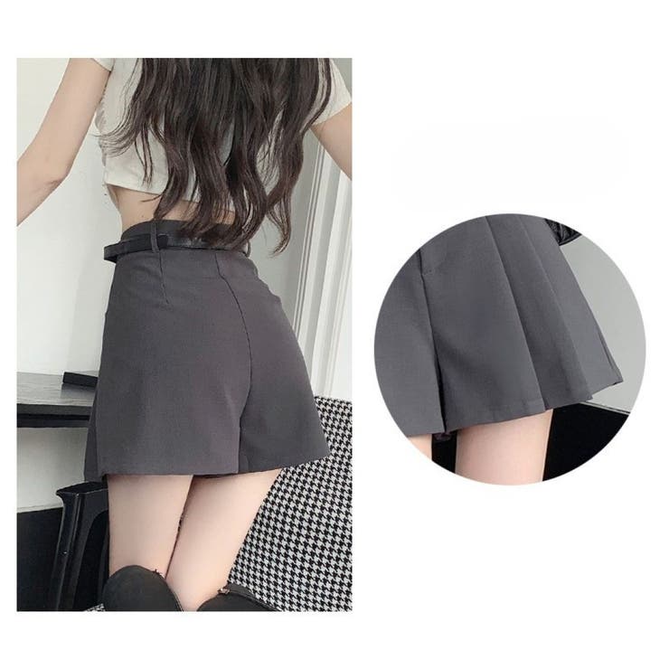 プリーツショートパンツ/ミニスカート風 | LETee | 詳細画像12 