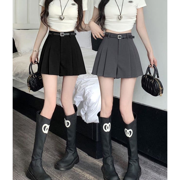 プリーツショートパンツ/ミニスカート風 | LETee | 詳細画像15 