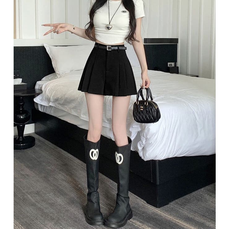 プリーツショートパンツ/ミニスカート風 | LETee | 詳細画像18 