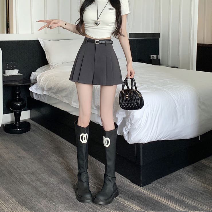 プリーツショートパンツ/ミニスカート風 | LETee | 詳細画像3 