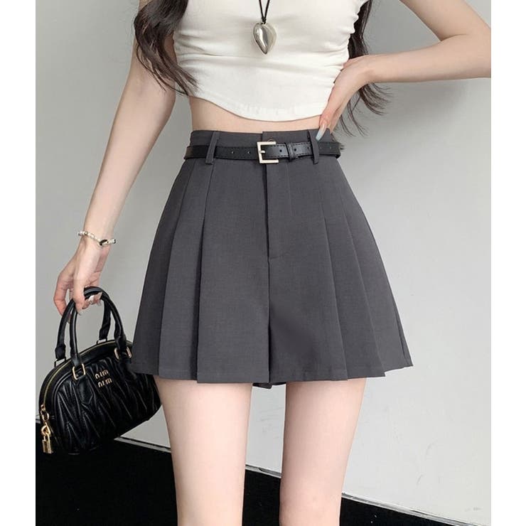 プリーツショートパンツ/ミニスカート風 | LETee | 詳細画像4 