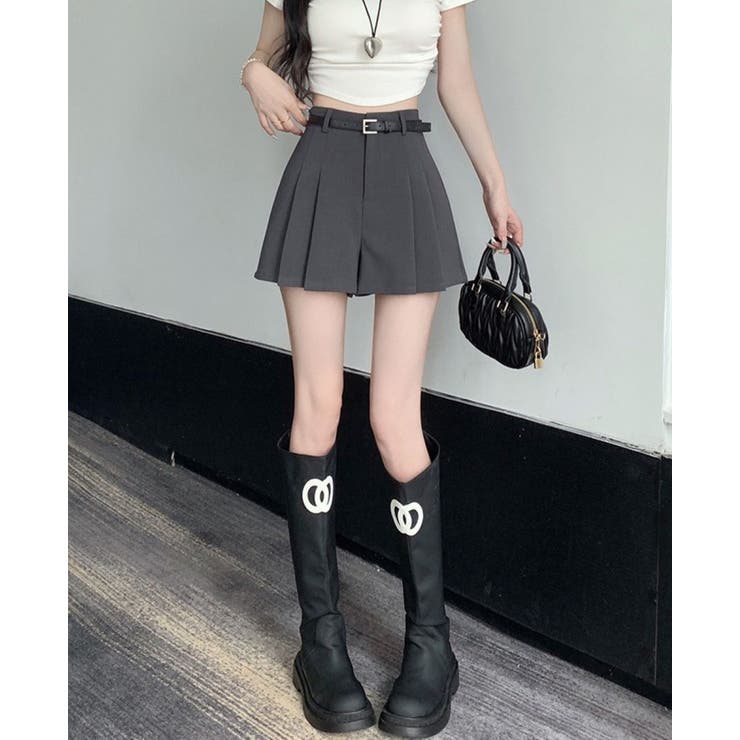 プリーツショートパンツ/ミニスカート風 | LETee | 詳細画像6 