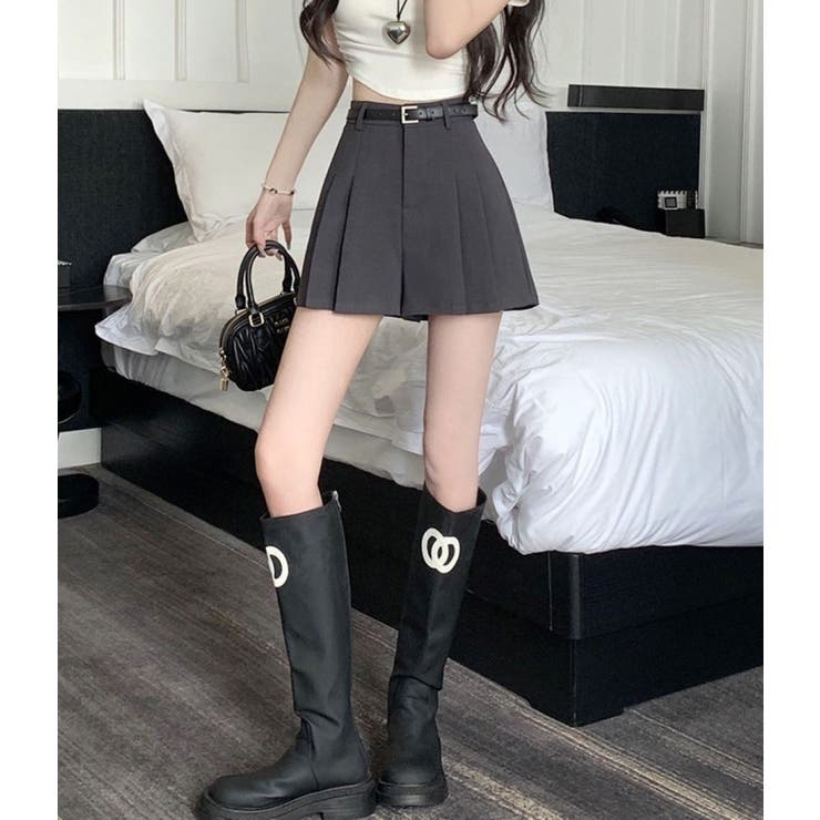 プリーツショートパンツ/ミニスカート風 | LETee | 詳細画像7 