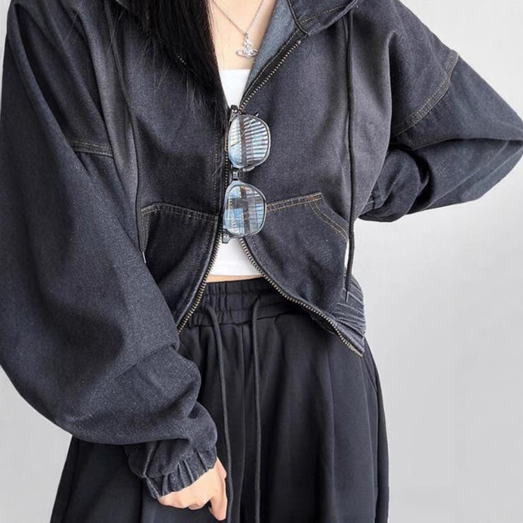 デニムパーカー/ZIPUPブルゾン | LETee | 詳細画像10 