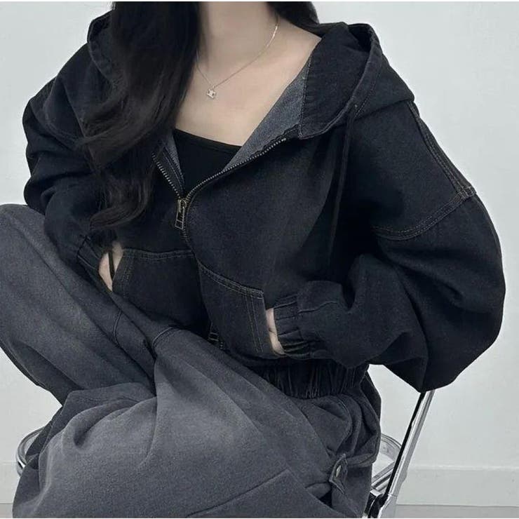 デニムパーカー/ZIPUPブルゾン | LETee | 詳細画像12 