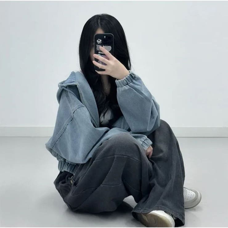 デニムパーカー/ZIPUPブルゾン | LETee | 詳細画像4 