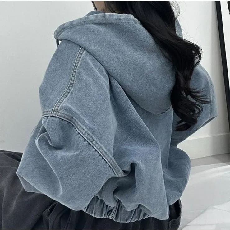 デニムパーカー/ZIPUPブルゾン | LETee | 詳細画像6 