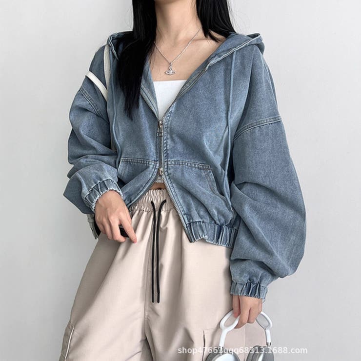 デニムパーカー/ZIPUPブルゾン | LETee | 詳細画像7 