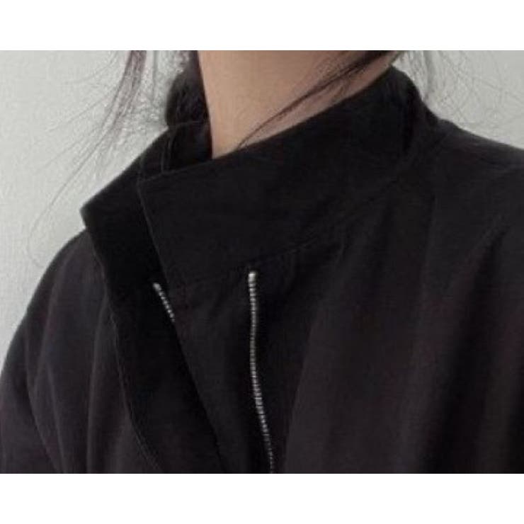 ボリューム袖ジップアップジャケット/スタンドカラー/ドローコード付 | LETee | 詳細画像9 