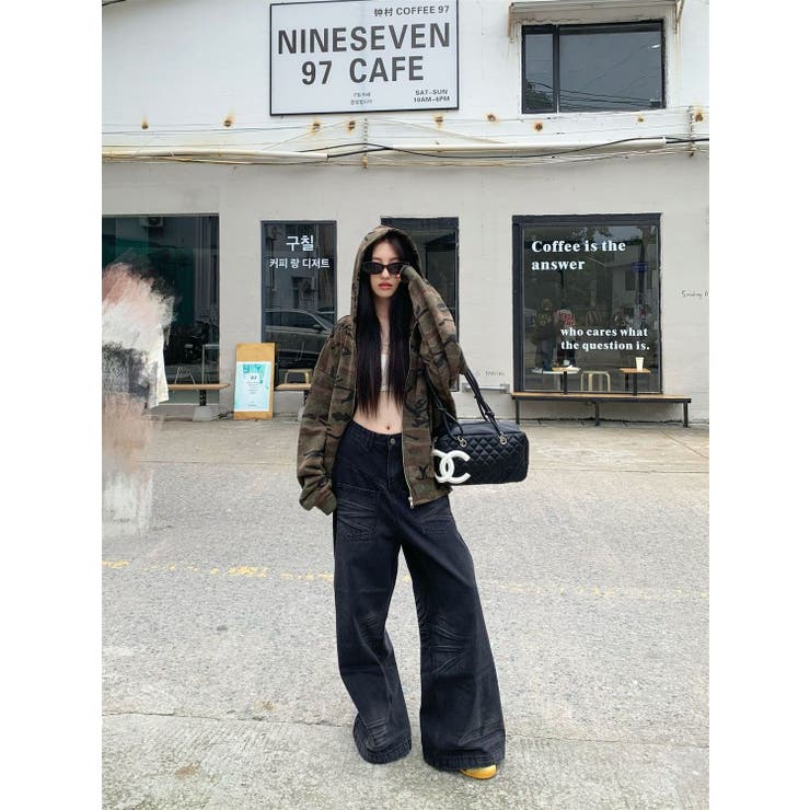 カモフラージュプリントパーカー/ジップアップパーカー | LETee | 詳細画像13 