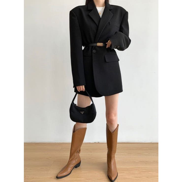 ワンボタンテーラードジャケット | LETee | 詳細画像9 