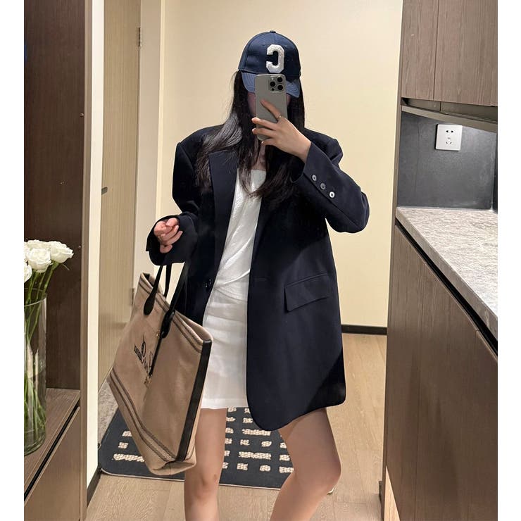 ワンボタンテーラードジャケット | LETee | 詳細画像10 