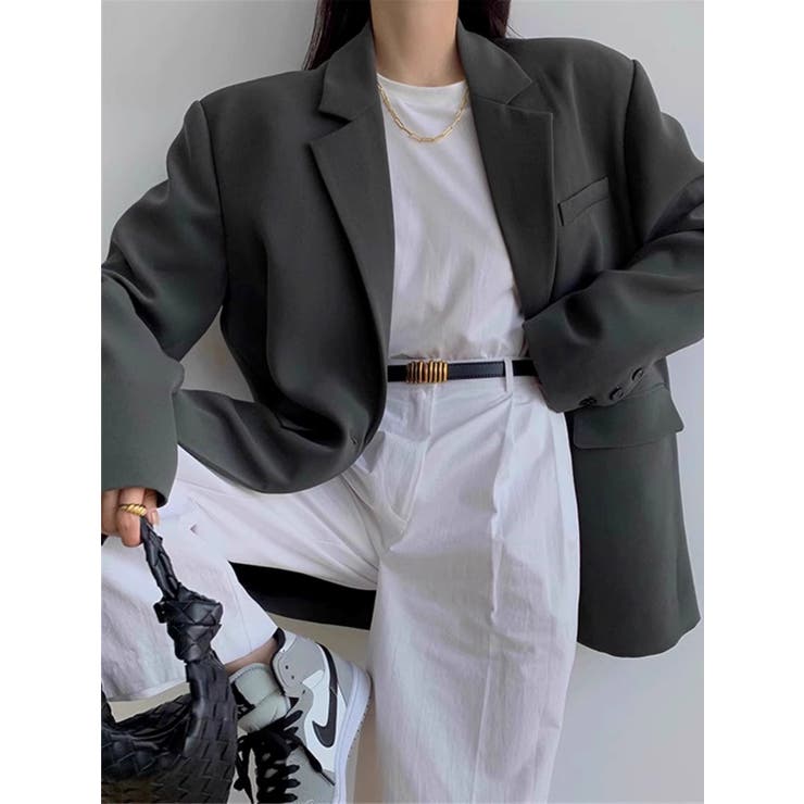 ワンボタンテーラードジャケット | LETee | 詳細画像1 