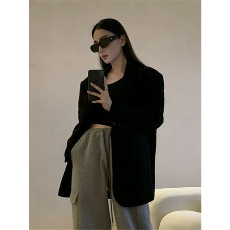 ワンボタンテーラードジャケット | LETee | 詳細画像6 