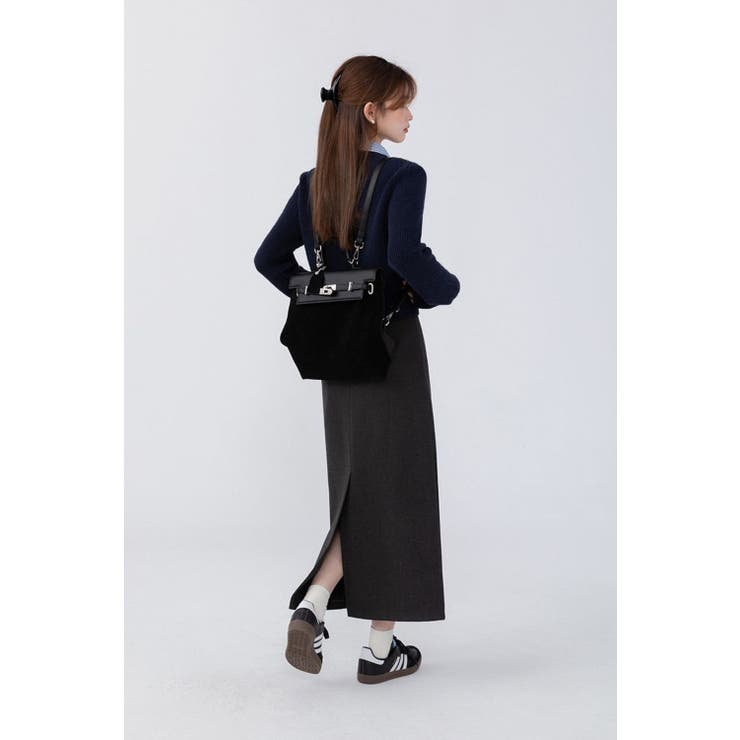 ニットトップス/見せかけえり付き/エンブレム風ワンポイント刺繍 | LETee | 詳細画像11 