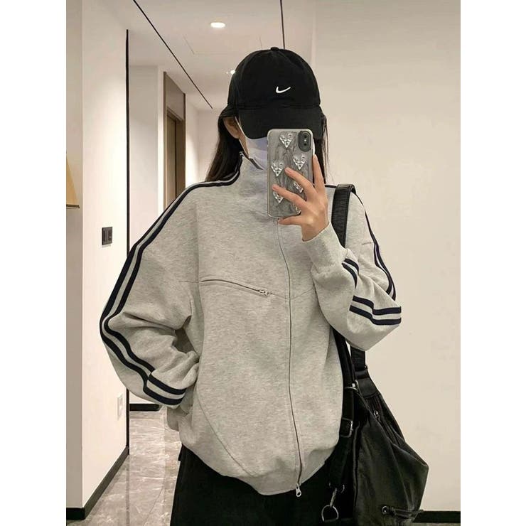 袖ラインジップジャケット/4ポケッツ | LETee | 詳細画像1 