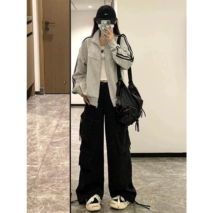 袖ラインジップジャケット/4ポケッツ | LETee | 詳細画像3 