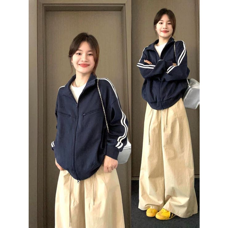 袖ラインジップジャケット/4ポケッツ | LETee | 詳細画像6 