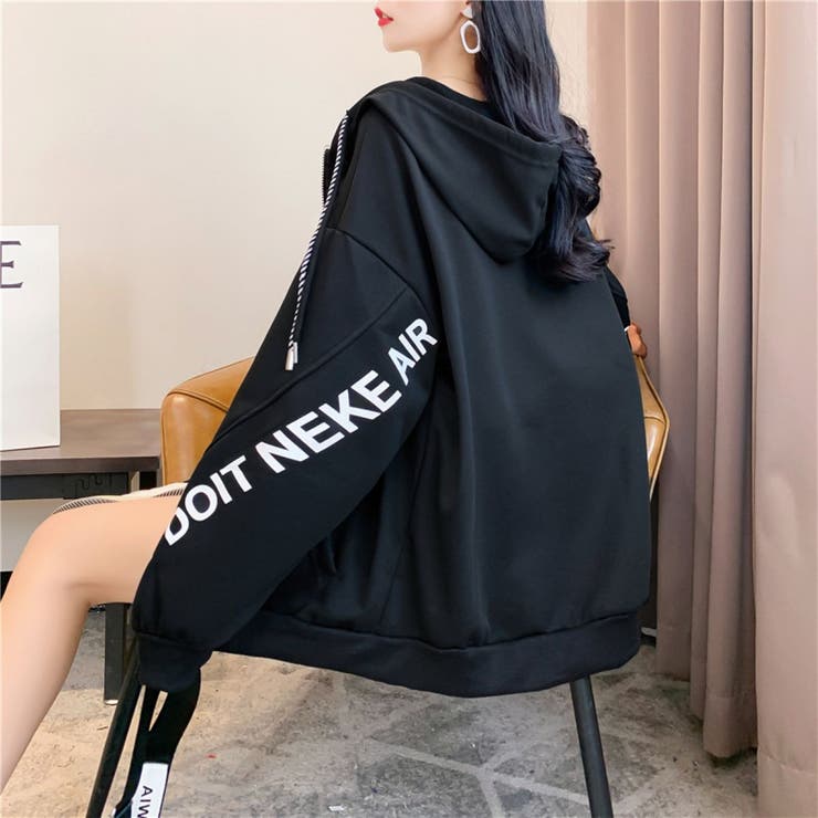 袖ロゴ切替ジップパーカー/ロゴチップ | LETee | 詳細画像16 