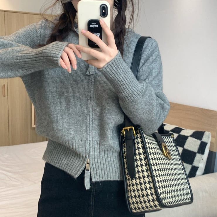 ダブルジップ♪ニットパーカー | LETee | 詳細画像8 