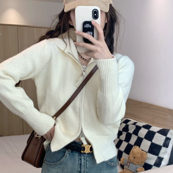 ダブルジップ♪ニットパーカー | LETee | 詳細画像3 