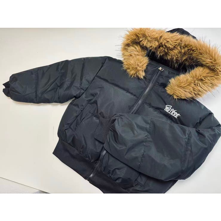 BLACK | ダウンジャケット ボリュームファー 軽い アウター ブルゾン | LETee