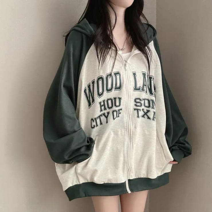 GREEN | ロゴ パーカー | LETee