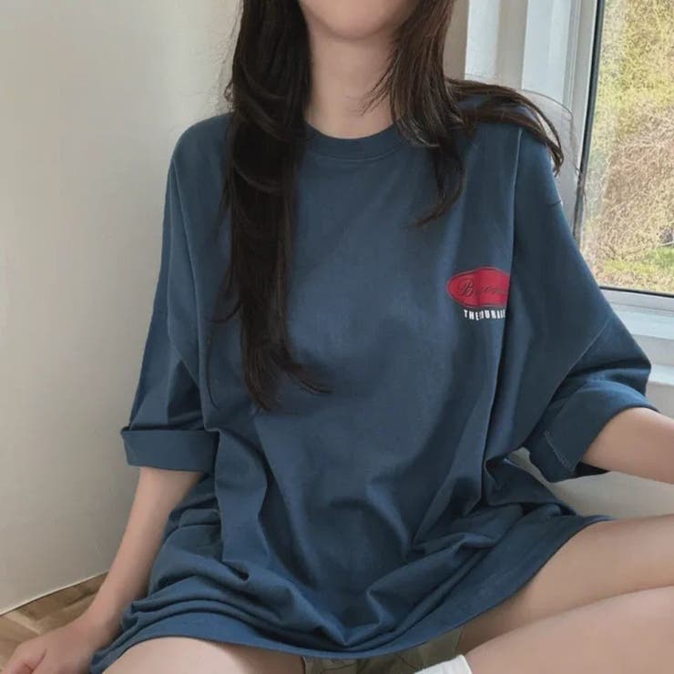 バックロゴプリント ビッグTシャツ | LETee | 詳細画像9 