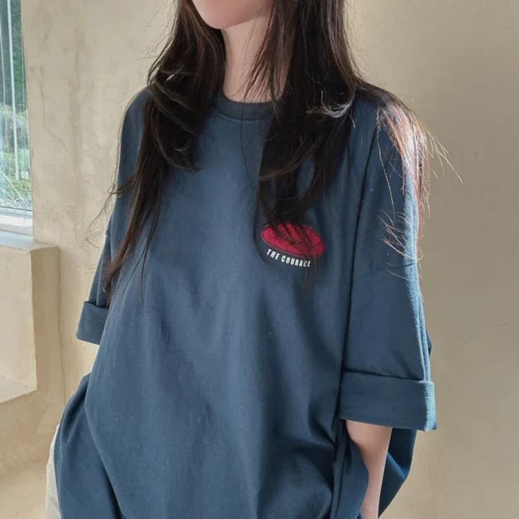 バックロゴプリント ビッグTシャツ | LETee | 詳細画像13 