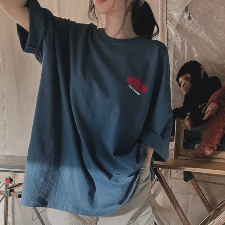 バックロゴプリント ビッグTシャツ | LETee | 詳細画像14 