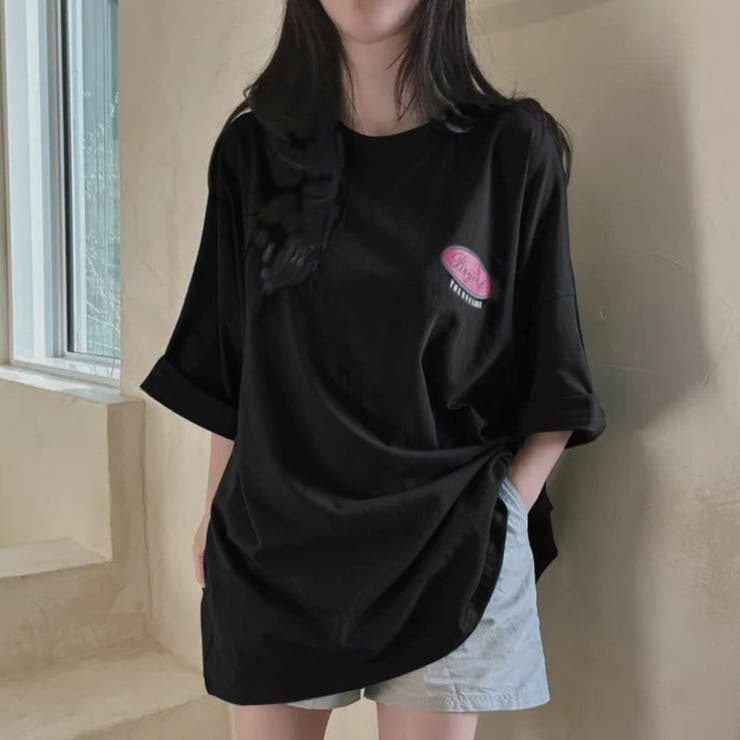 バックロゴプリント ビッグTシャツ | LETee | 詳細画像4 