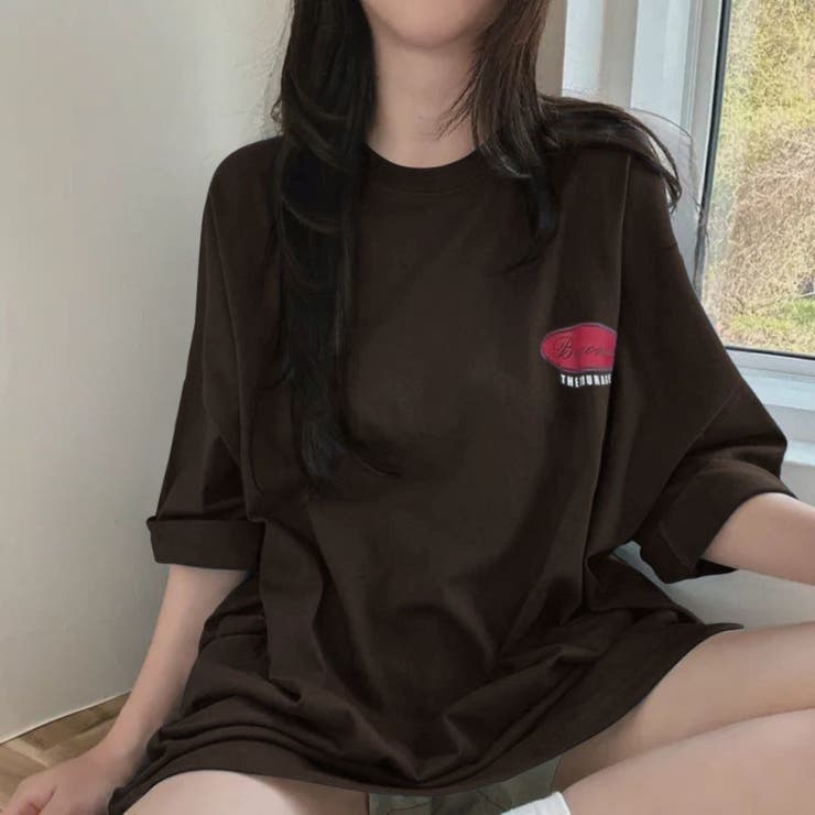 バックロゴプリント ビッグTシャツ | LETee | 詳細画像5 