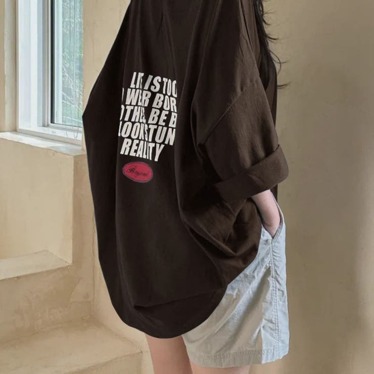 バックロゴプリント ビッグTシャツ | LETee | 詳細画像6 