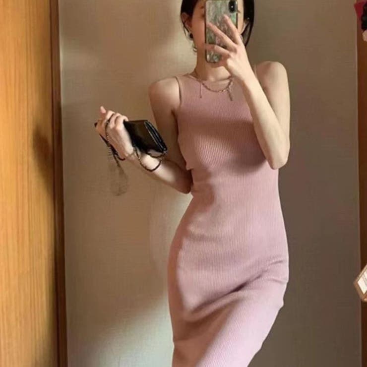 PINK | 前後2WAYノースリーブワンピース | LETee