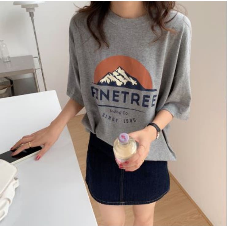 マウンテン 英字ロゴtシャツ ビッグtシャツ Tシャツ 品番 Lpsw Letee レティー のレディースファッション通販 Shoplist ショップリスト