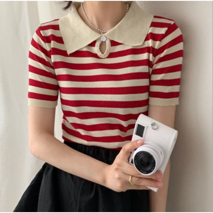 ナチュラルボーダーポロシャツ Tシャツ ティシャツ 品番 Lpsw Letee レティー のレディース ファッション通販 Shoplist ショップリスト