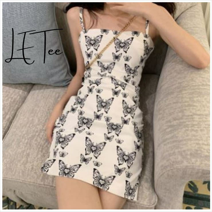 バタフライワンピース 蝶柄ワンピース ワンピース 品番 Lpsw Letee レティー のレディースファッション通販 Shoplist ショップリスト