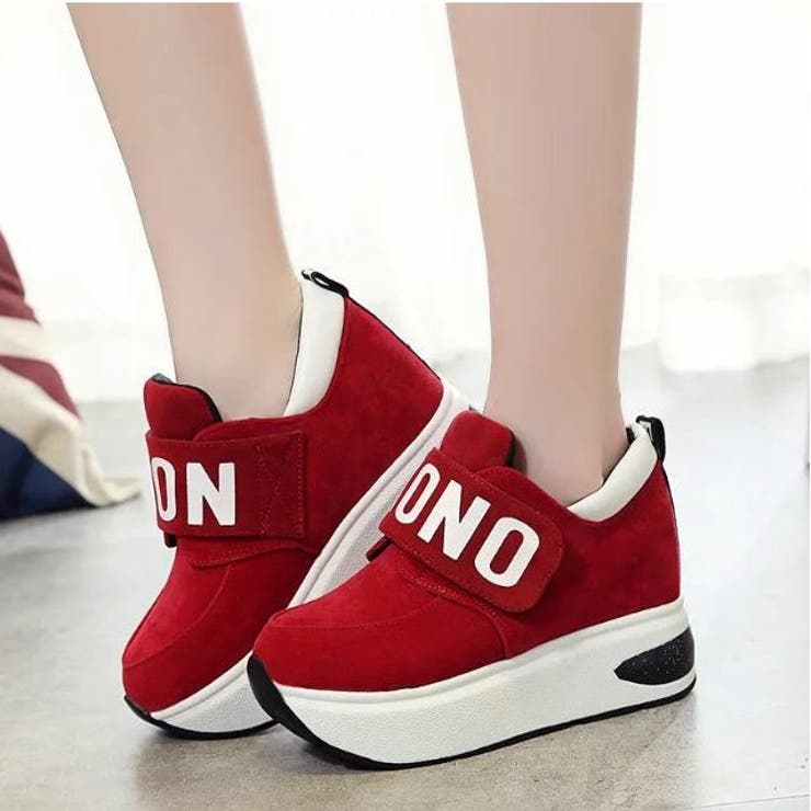 マジックテープスニーカー 厚底スニーカー シークレットインソール 品番 Lpsw Lips リップス のレディースファッション通販 Shoplist ショップリスト