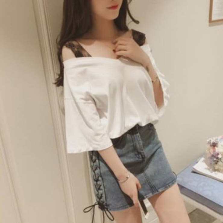 肩出し 大人っぽい クールショルダーオフシャツ | LETee | 詳細画像8 