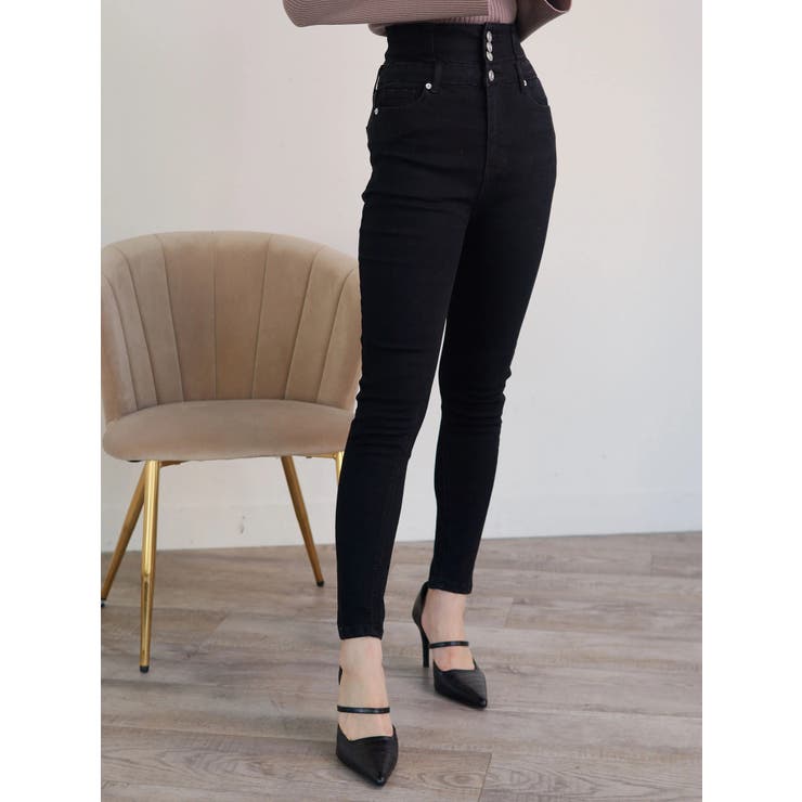 ハイウエストレースアップスキニーデニム 品番 Linw Lipservice リップサービス のレディースファッション通販 Shoplist ショップリスト