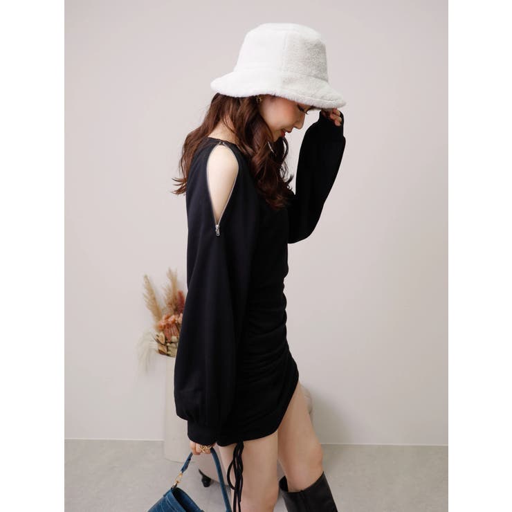 2way  lengthドロストスウェットワンピース[品番：LINW0001619]｜LIPSERVICE（リップサービス）のレディースファッション通販｜SHOPLIST（ショップリスト）