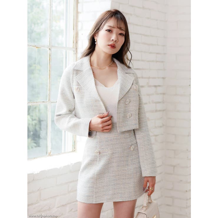 2wayスリーブspringツイードジャケット | LIPSERVICE | 詳細画像6 