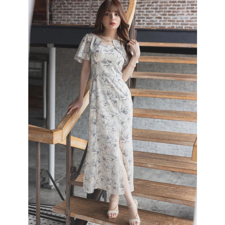 charme flower マーメイドワンピース[品番：LINW0001931