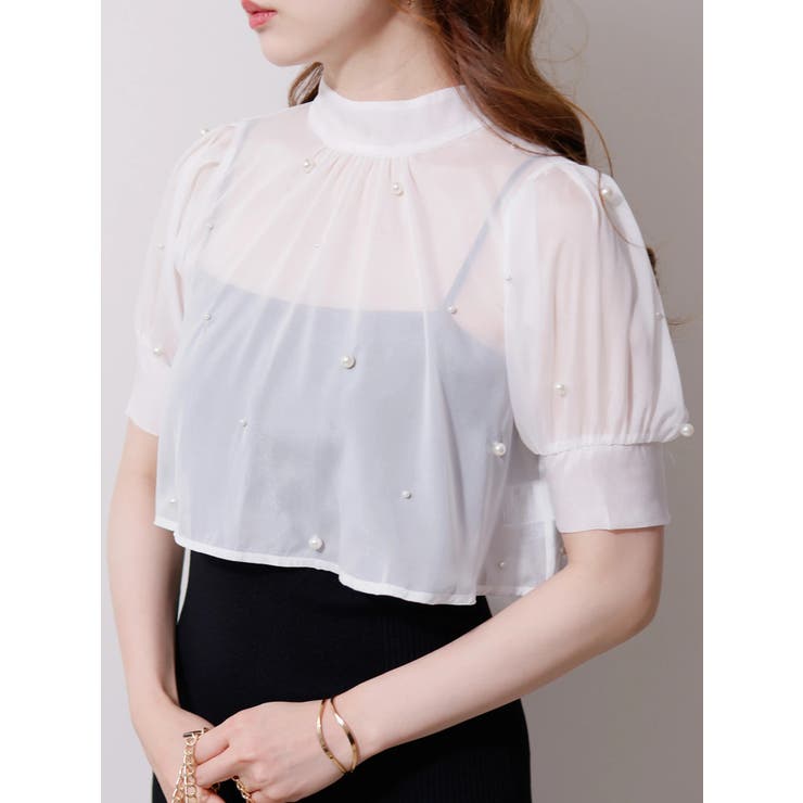 パールブラウスマーメイドキャミワンピース | LIPSERVICE | 詳細画像13 